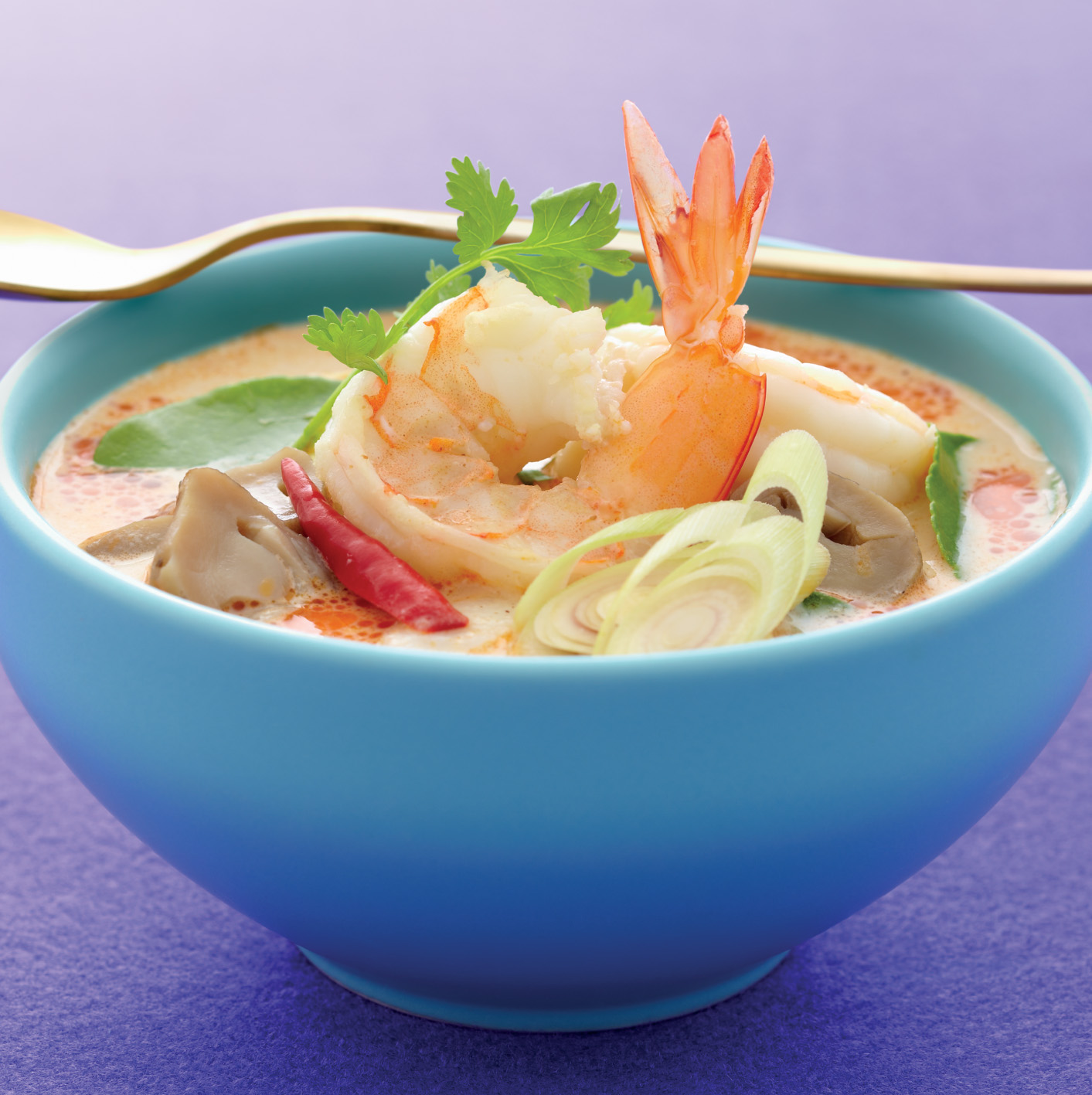 Рецепт тайской кухни - острый креветочный суп