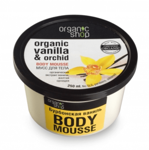 Мусс для тела Бурбонская ваниль Organic Shop