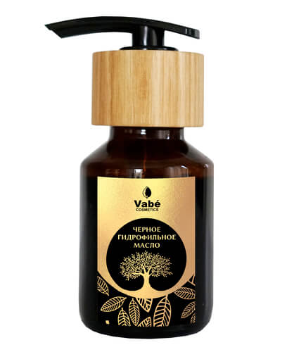 Чёрное гидрофильное масло Vabe Cosmetics