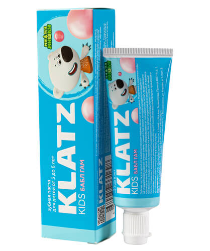 Зубная паста для детей Бабл гам Klatz