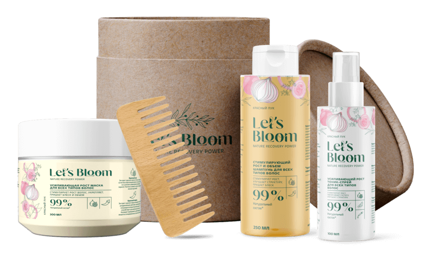 Подарочный набор средств для роста волос Lets Bloom