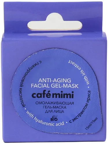 Омолаживающая гель маска для лица Cafe mimi
