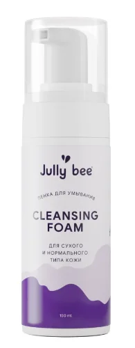 Очищающая пенка для умывания для сухой и нормальной кожи Jully Bee