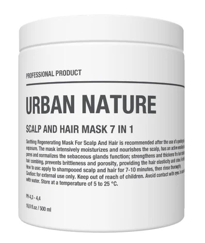 Маска для кожи головы и волос Urban Nature