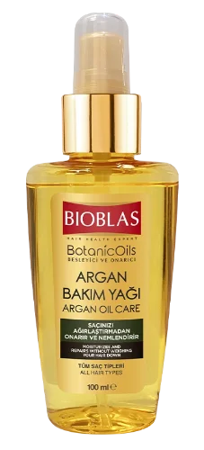 Увлажняющее восстанавливающее аргановое масло для волос против выпадения Bioblas
