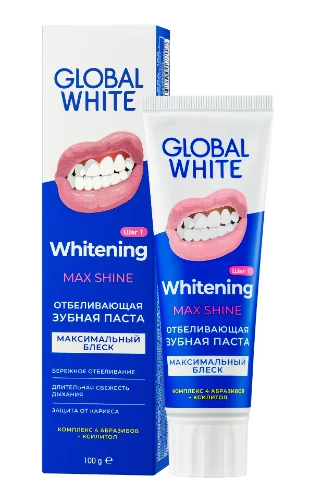 Отбеливающая зубная паста GLOBAL WHITE